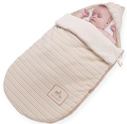 OuYun Infant Newborn Baby Swaddle Organic Sleeping Bag Thickened Sleep Nest 0-4 Months
