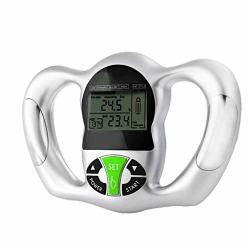 SHAMROCK58 Handheld Lightweight Portable Hot Body Fat Monitor Hand Held Body Mass Index Bmi Health Monitor Sliver