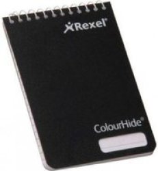 Rexel Feint Ruled 60GSM Pocket Notebook - Black