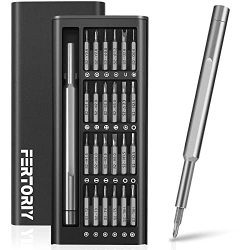 24 In 1 Premium Precision Screwdriver Set Fertoriy Sturdy Small Screwdriver Set With Phillips Head & Flathead Magnetic MINI Screwdrivers Kit For Fixing Electronics PC And Eyeglass Repairing