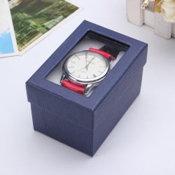 Watch Jewelry Bangle Bracelet Paper Present Gift Box Case Window Transparent
