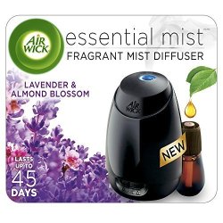 Air Wick Essential Oils Diffuser Mist Kit Gadget + 1 Refill Lavender & Almond Blossom Air Freshener