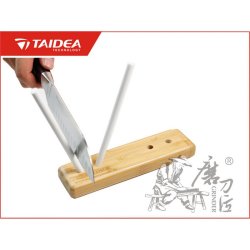 Taidea T0917C Ceramic Sharpener With Bamboo Turn Box