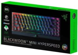 Razer - Blackwidow V3 MINI Hyperspeed 65% Wireless Mechanical Gaming Keyboard Yellow Switch - Us