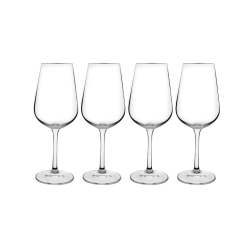 Consol 4 Piece 360ML Signature Vienna Stem White Wine Glass Set Clear
