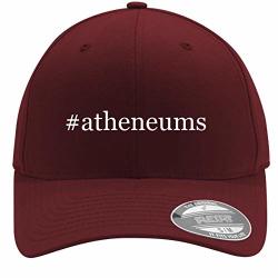 Atheneums - Adult Men's Hashtag Flexfit Baseball Hat Cap Maroon Small medium