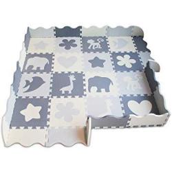 Deals On Foam Baby Play Mat With Collapsible Fence Edging Non