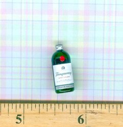 Dollhouse Miniature Size Gin Bottle T - My MINI Fairy Garden Dollhouse Accessories For Outdoor Or House Decor