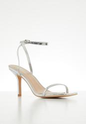 Wide Fit Barely There Heel - Silver