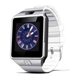 Smart Watch Clock With Sim Card Slot Push Message Bluetooth Connectivity Android Phone Be... - White