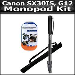 Tripod Kit For The Canon SX30IS SX40 Hs SX40IS Canon G12 SX50 Hs SX50HS Canon Powershot SX60 Hs SX60HS Powershot