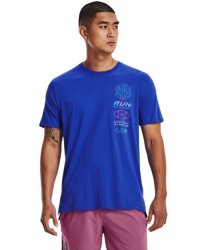 Men's Ua Run Anywhere T-Shirt - Versa Blue Sm