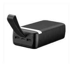 High Quality Portable Charger 30000MAH Power Bank - Black