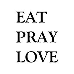 Eat Pray Love 8" X 10" Vinyl Sticker - Kitchen Dining Living Room Home Decor - Die Cut Decal - Turquoise