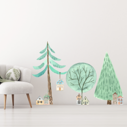 Forest Town Wall Stickers