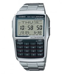 Casio Databank Digital Watch With 10-KEY Pad Calculator - Silver