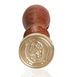 Shuohu 1 PC 26 Letter A-z Alphabet Initial Flower Seal Wax Stamp Post - O