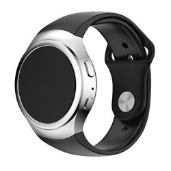 Hot For Samsung Galaxy Gear S2 SM-R720 Luxury Silicone Watch Band Strap Black