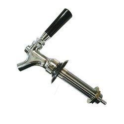 Homebrewstuff Chrome Draft Beer Faucet And 4 1 2" Shank Combo