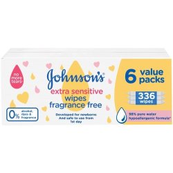 Johnsons Johnson's Cotton Touch Baby Wipes 336 Wipes