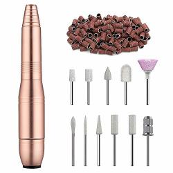 Professional 20000 Rpm Electric Nail Drill Compact E File Electric Manicure Pedicure Polishing Acrylic Nail Drill For Home Use Or Beauty Salon Gold