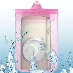 Waterproof Bag For Digital Camera Size: 150mm X 120 Mm Lens Dia. Length: 50 Mm 30 Mm Pink