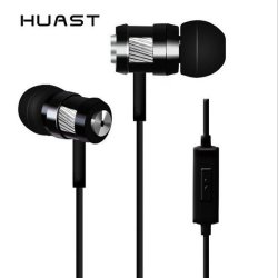 Huast-42 Diamond Metal 3.5mm Wired In-ear Earphone With Mic For Xiaomi Samsung