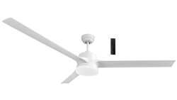 Bright Star Lighting White Ceiling Fan - Elevate Your Living Space