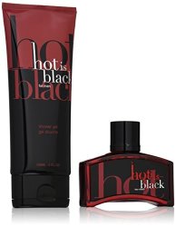 Deals on Nuparfums Group Hot Is Black Eau De Toilette Spray Gift Set With  Shower Gel 3.3 Ounce, Compare Prices & Shop Online