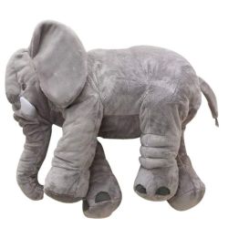 grey elephant pillow