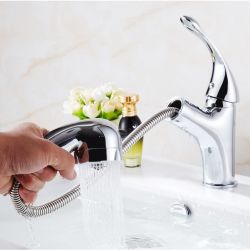 Bathroom Basin Pull Out Faucet Tap MIXER_6617
