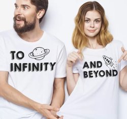 Infinity To And Beyond Matching Shirts For Couples