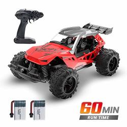 Deerc Remote Control Car High Speed Rc Racing Cars 20 Km h 2.4 Ghz Buggy Toy Car For Kids 2 Rechargeable Batteries For 60 Min