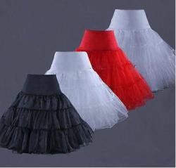 Tutus Black White Red Short Petticoat For Cocktail Dresses - Red