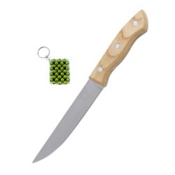 Sticking Knife With Wooden Handle - Essential Butchering Tool & Keyholder