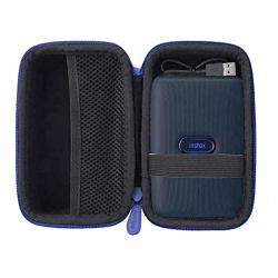 Aenllosi Hard Carrying Case Compatible With Fujifilm Instax MINI Link Smartphone Printer Blue