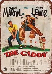 Tin Sign 8X12 Inches 1953 Dean Martin & Jerry Lewis The Caddy Vintage Look Reproduction Metal Tin Sign