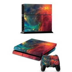 Deep Space Decal Cover Skin Sticker For Sony Playstation 4 PS4 CONSOLE+2 Controllers