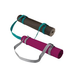 Gaiam Easy Cinch Yoga Mat Sling Sold Individually With Assorted Colors Turquoise Sea Or Granite Storm