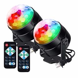 LATEST 2019 6-COLOR Leds Litake Party Lights Disco Ball Lights Strobe Light 7 Patterns Sound Activated With Remote Control Dj Lights Stage Light For
