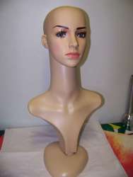 Female Mannequin Head Piece On Bust.