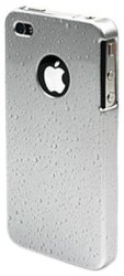 Muvit Rain Back Cover For Apple Iphone 4G Silver