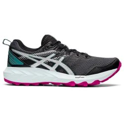 ASICS Women's Sonoma 6 Trail Running Shoes - Black pure Silver - 6.5
