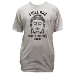 Chill Bro White Mens T-Shirt - XXL