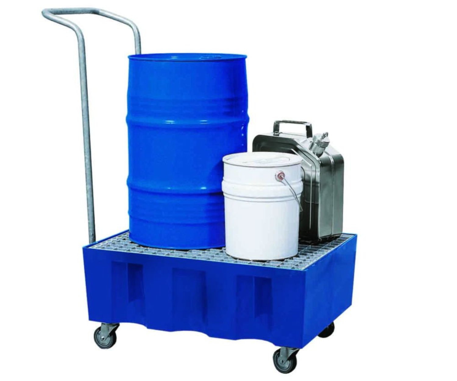 Asecos Drain Tray 725X525X380 Pe Payload 120 Kg Grating Zinc Coated With Reels - At A Discount