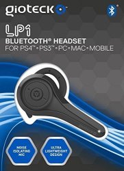 Gioteck LP-1 Bluetooth Chat Headset PS4 - Black