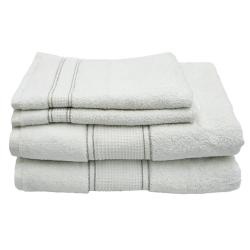 Luxe Collection Towel -440GSM -100% Cotton -2 Guest Towels 2 Bath Sheets -white