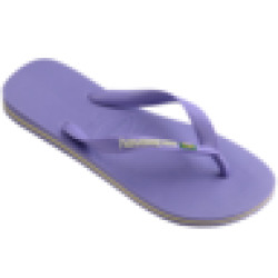 Havaianas Unisex Brazil Logo Purple Sandals 35 36