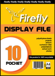 A4 Firefly Pocket Flip File 10PG