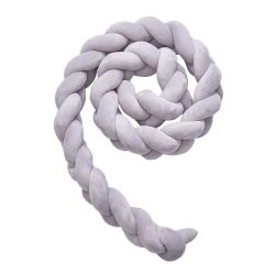 Baby Crib Bumper Knotted Braided Plush
